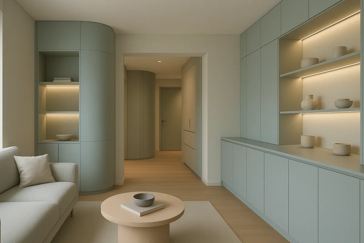 Integrated whole-home cabinetry and storage planning concept