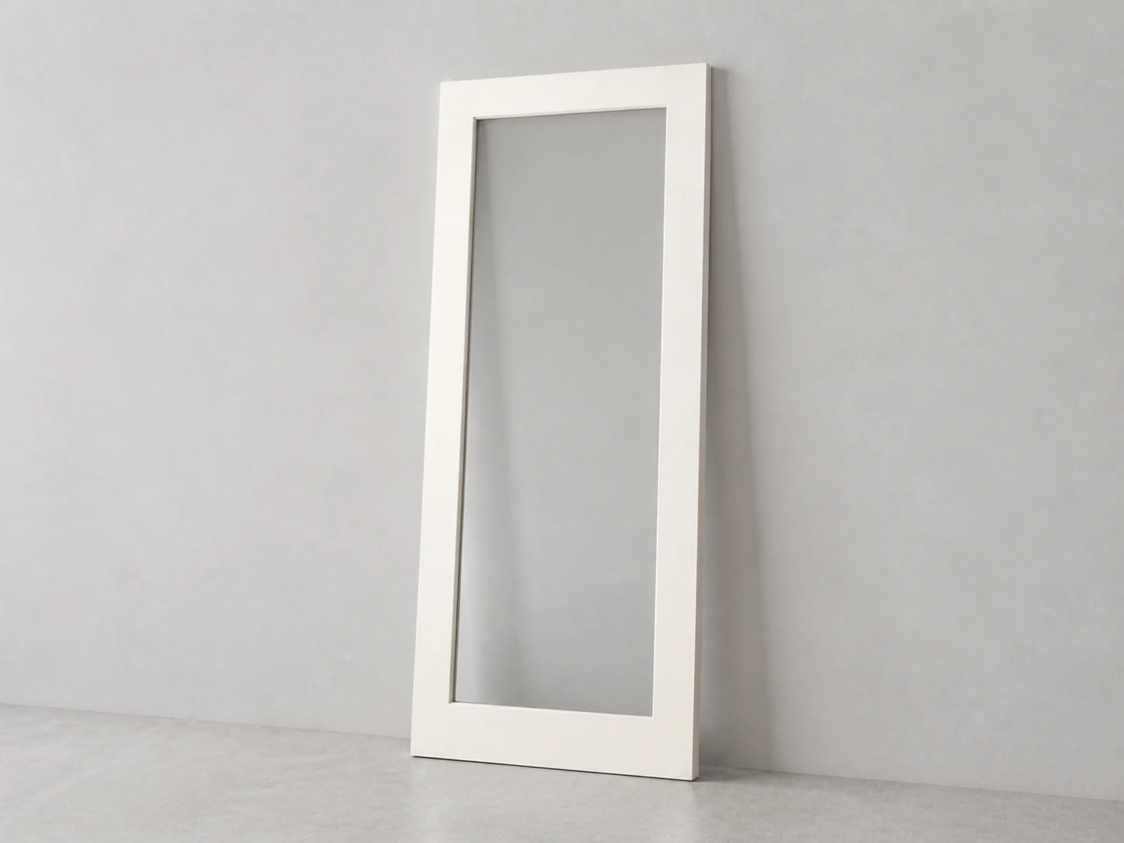 Wood-style door design with one large glass insert.